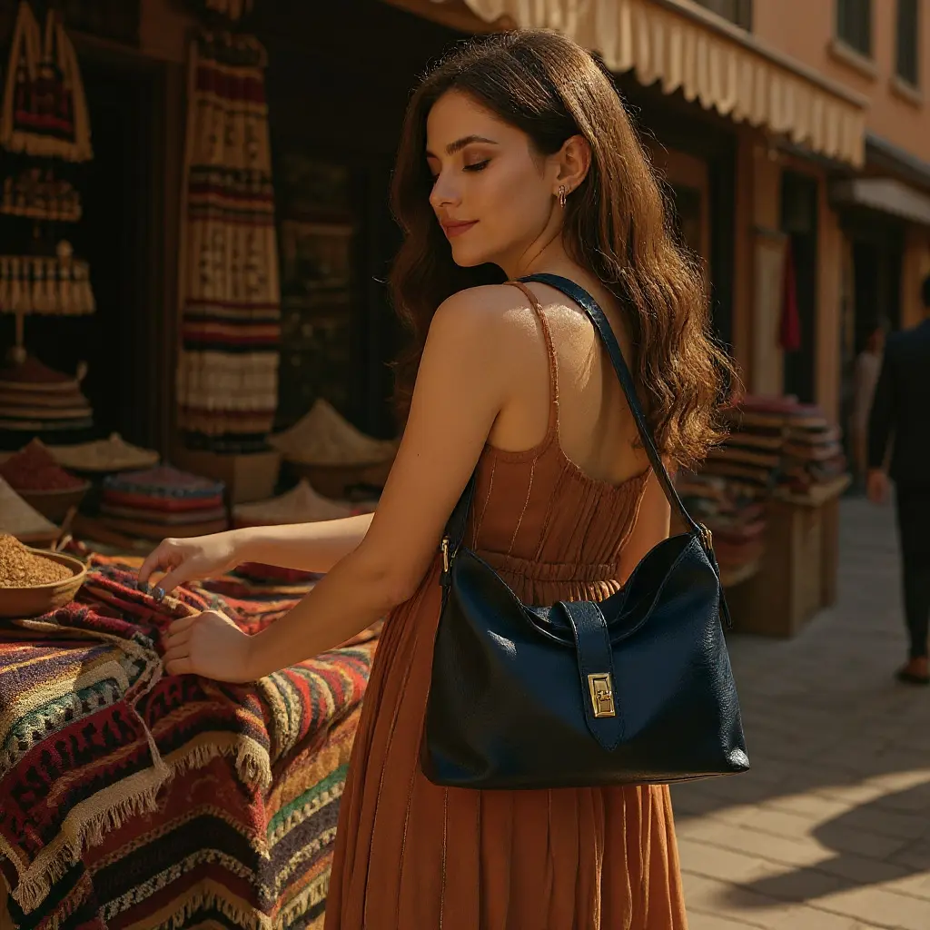 THE CLARA LEATHER SLOUCH BAG