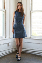 TURN A NEW LEAF MINI DRESS - 92% Cotton