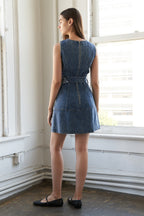 TURN A NEW LEAF MINI DRESS - 92% Cotton