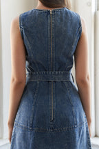TURN A NEW LEAF MINI DRESS - 92% Cotton