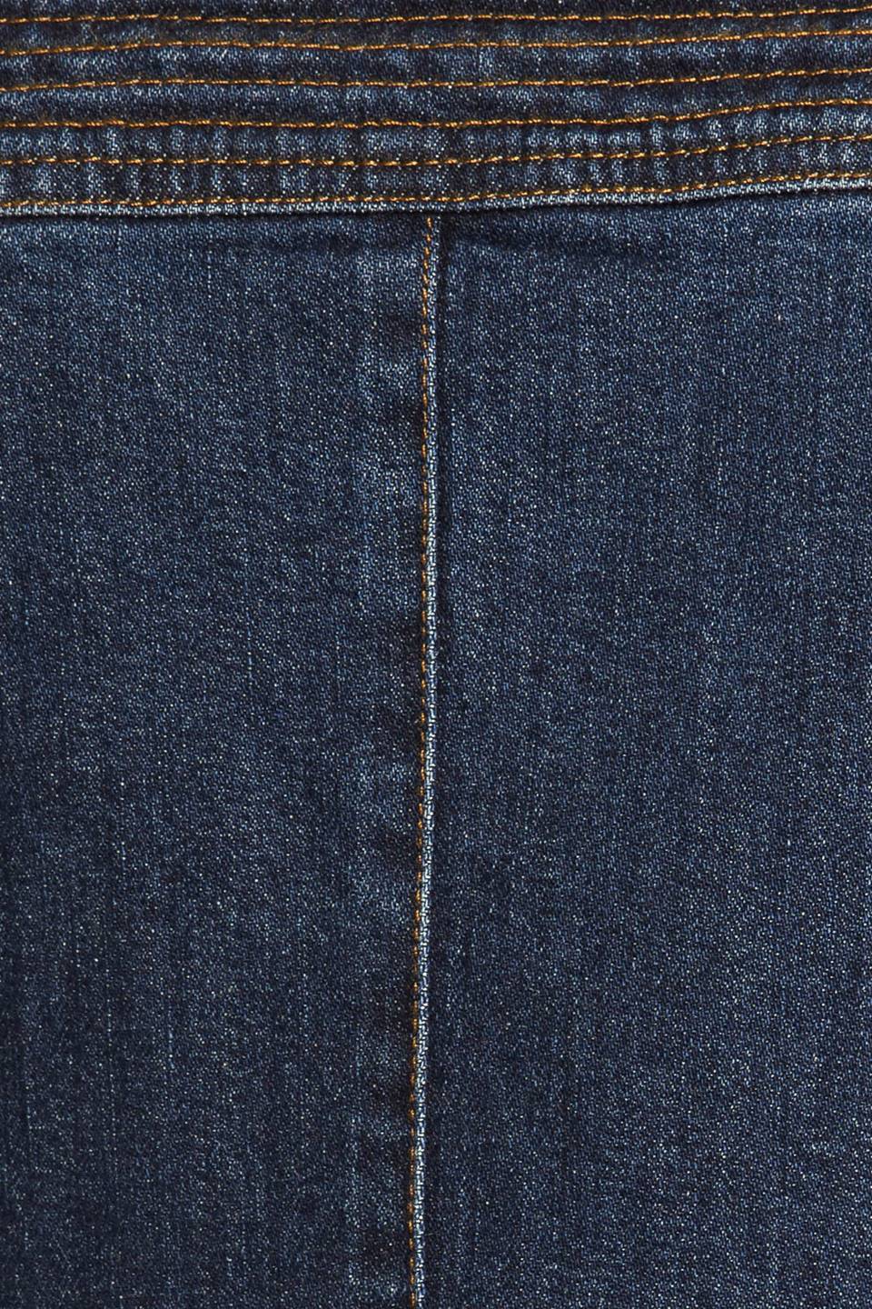 TERRIFIC TIMING DENIM MIDI DRESS - 98% Cotton