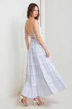 BREEZE NOTE WOVEN MIDI DRESS