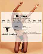 Adjustable String Thong - Cocoa