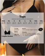 Longline Bralette - Black