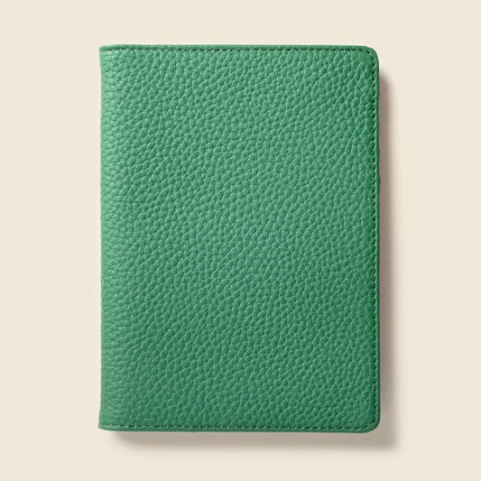 Leather Passport Wallet with RFID - Green