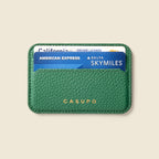 Mag Safe Leather Wallet with RFID - Green
