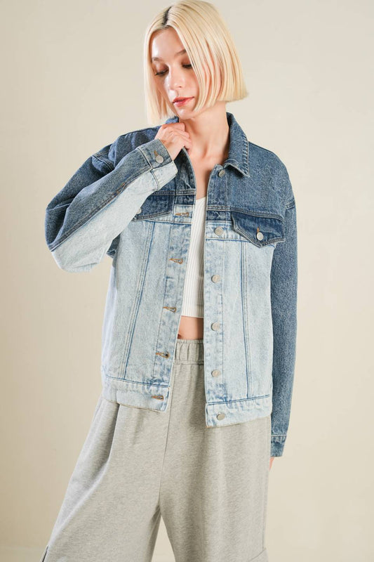 A BAR SONG DENIM JACKET - 90% Cotton