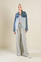 A BAR SONG DENIM JACKET - 90% Cotton