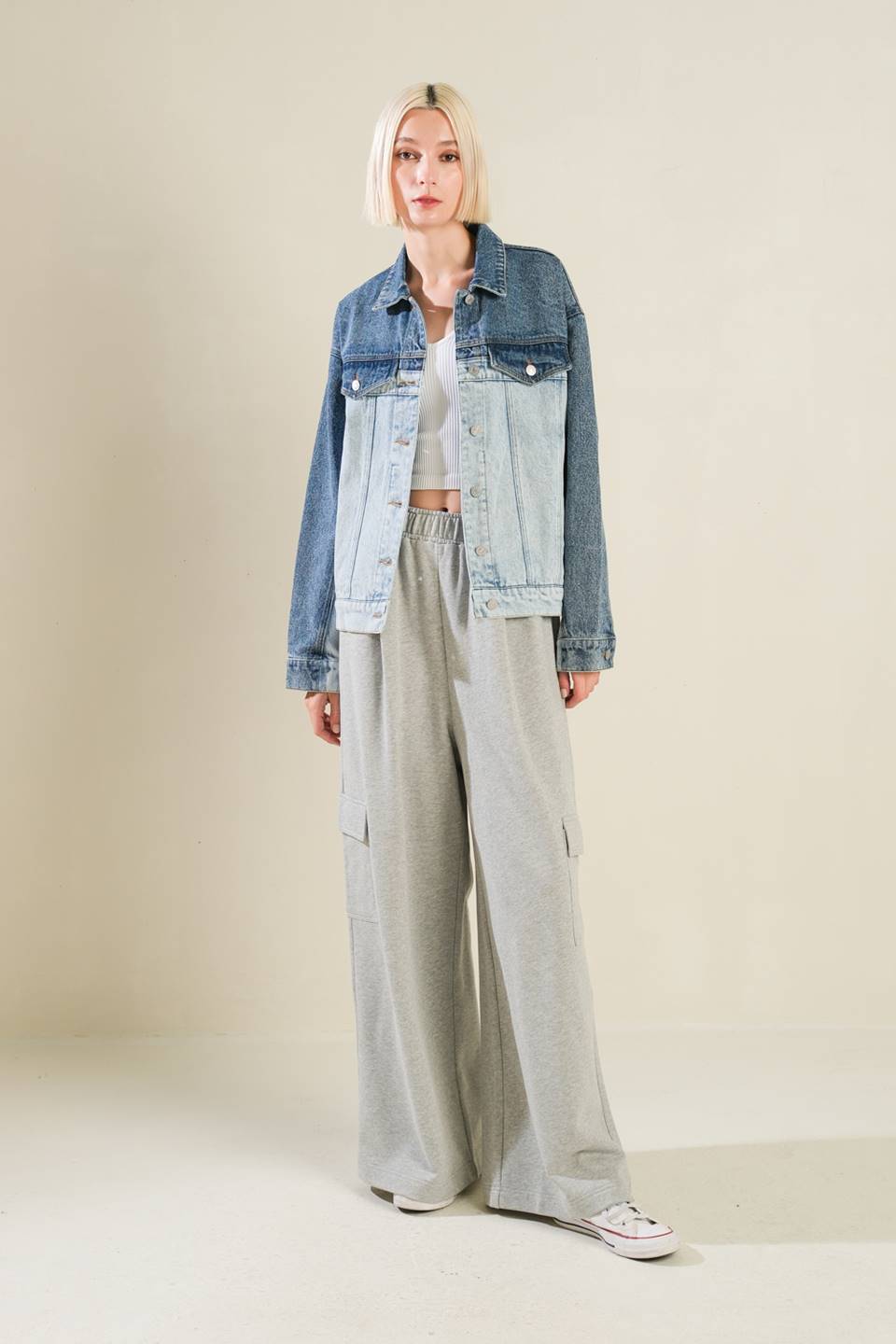 A BAR SONG DENIM JACKET - 90% Cotton