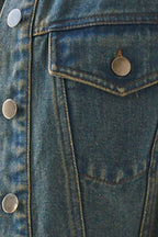 AUTHENTIC MOMENTS DENIM VEST - 92% Cotton