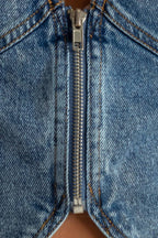 PICTURE PERFECT DENIM VEST - 98% Cotton