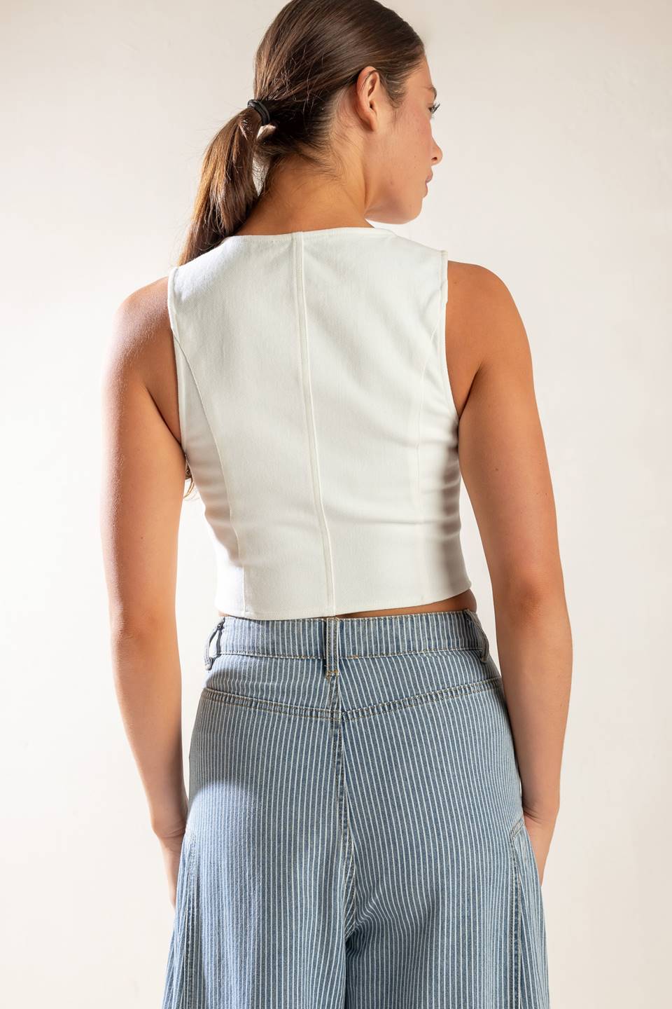 THE LILY'S SECRET DENIM VEST - 97% Cotton