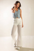 KICK IT WITH ME DENIM VEST - 99% Cotton