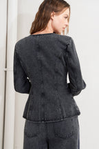 GRAPHITE MUSE DENIM JACKET - 90% Cotton
