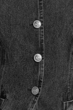GRAPHITE MUSE DENIM JACKET - 90% Cotton