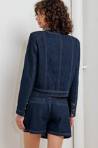 GLAM CODE DENIM JACKET - 90% Cotton