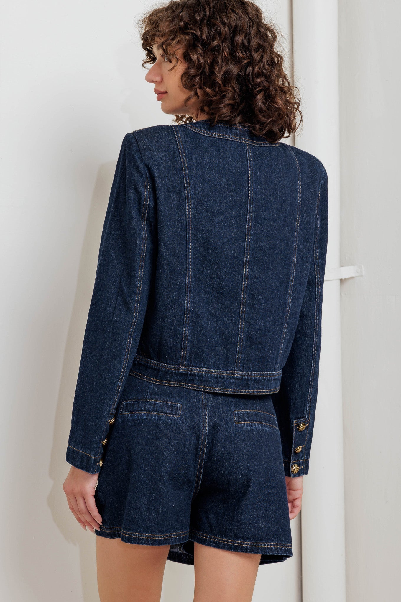 GLAM CODE DENIM JACKET - 90% Cotton