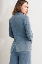 TAILORED FRAME FRENCH TERRY BLAZER
