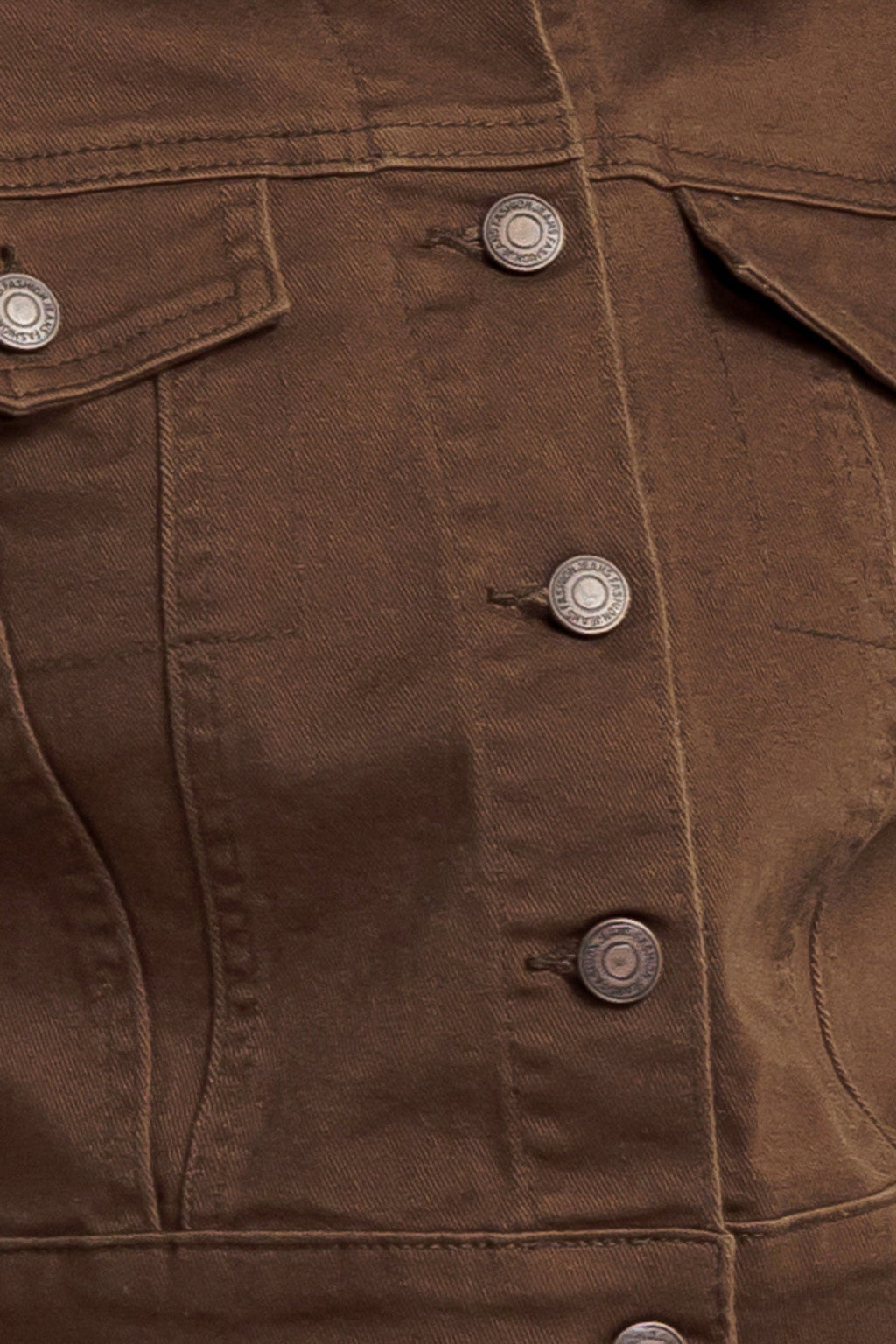 EFFORTLESS EDGE BROWN TWILL JACKET - 97% Cotton