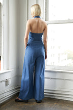 SERENE SEASONS DENIM JUMPSUIT - 95% Cotton