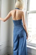 SERENE SEASONS DENIM JUMPSUIT - 95% Cotton