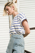 NO ONE PRETTIER DENIM SKORT -  90% Cotton