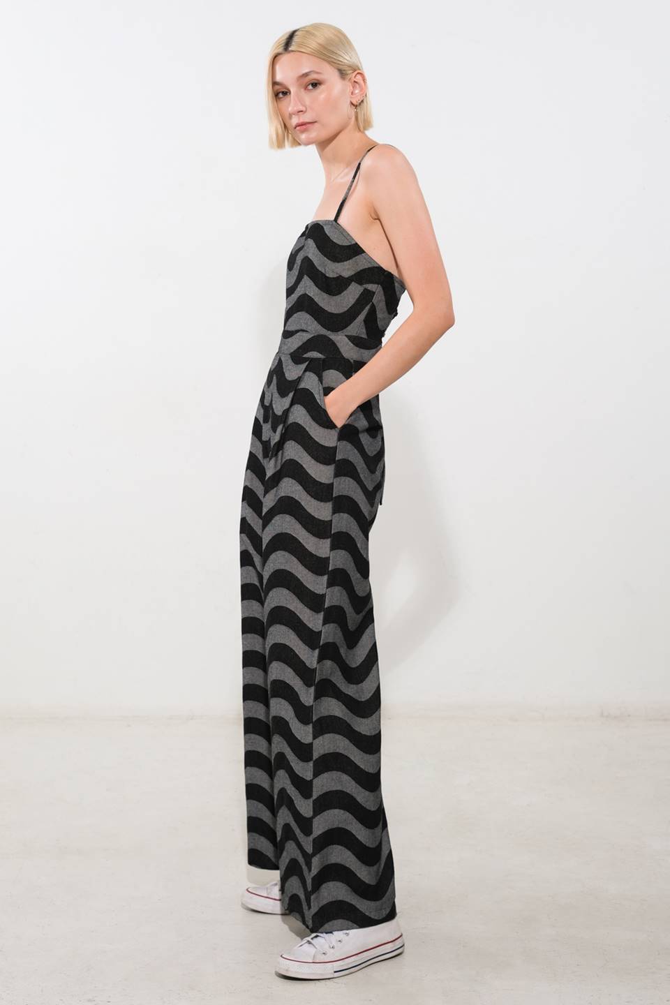 LET MY GUARD DOWN DENIM JUMPSUIT - 90% Cotton