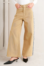 ELEGANT ELEVATION WOVEN TWILL PANTS