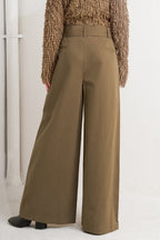 ELEGANCE UNVEILED WOVEN PANTS - 90% Cotton