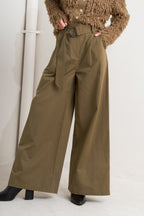 ELEGANCE UNVEILED WOVEN PANTS - 90% Cotton