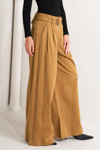 ELEGANCE UNVEILED WOVEN PANTS - 90% Cotton