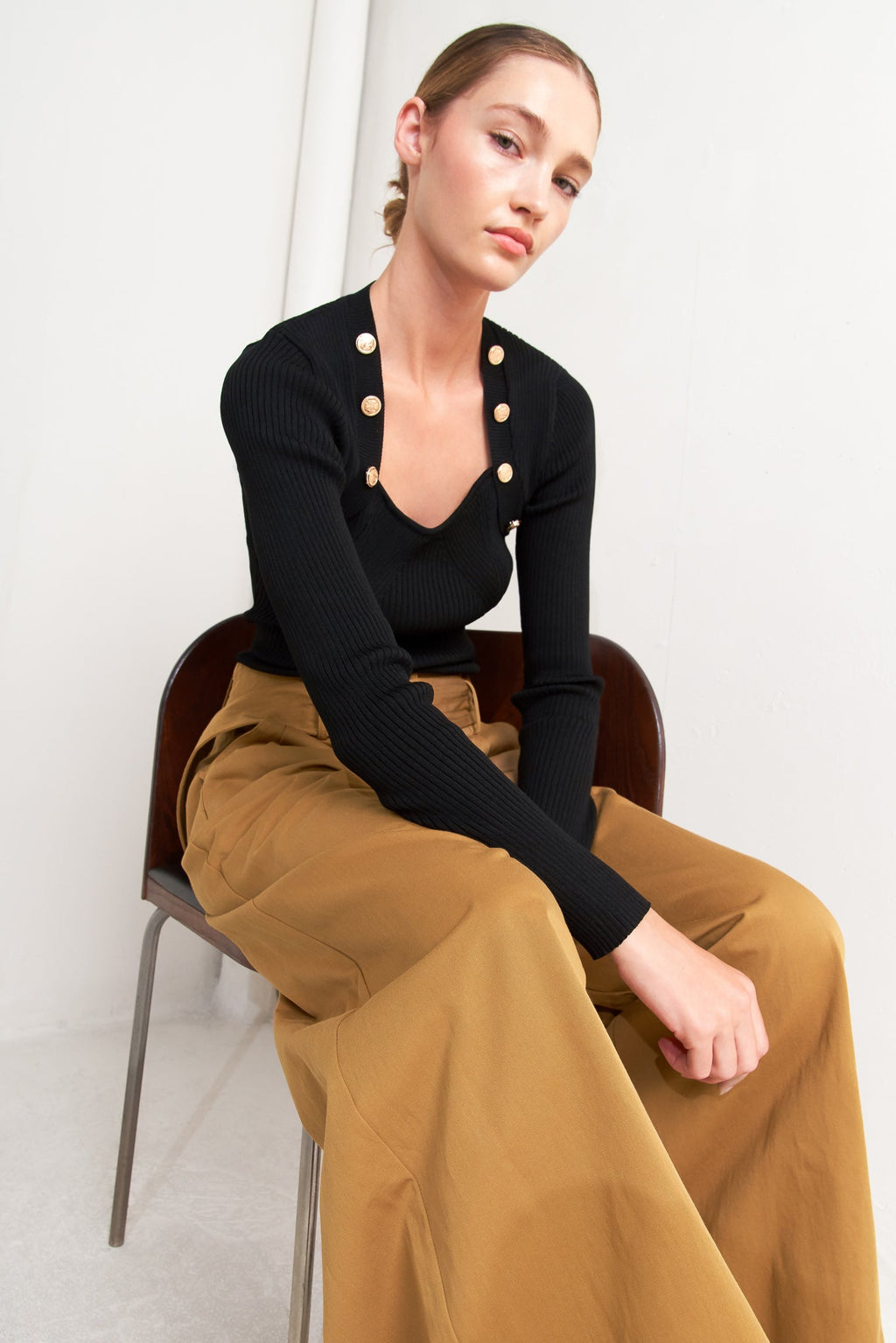 ELEGANCE UNVEILED WOVEN PANTS - 90% Cotton