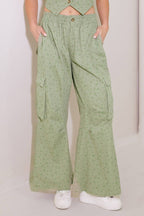 DRIFTING CURRENTS OLIVE WOVEN PANTS