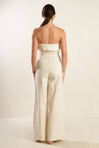 WEEKEND GETAWAY WOVEN JUMPSUIT - 97% Cotton