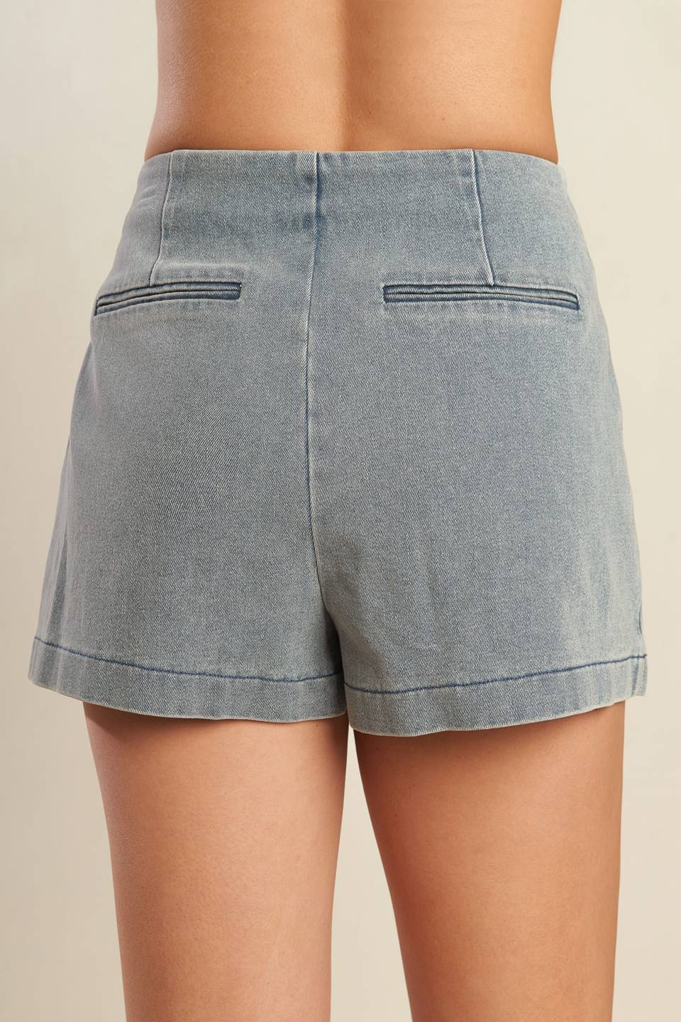 DAISY DATE DENIM SKORT - 99% Cotton