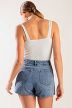 BY CHANCE DENIM SKORT - 90%cotton