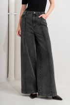 GRAPHITE MUSE DENIM PANTS - 90% Cotton