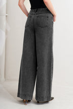 GRAPHITE MUSE DENIM PANTS - 90% Cotton