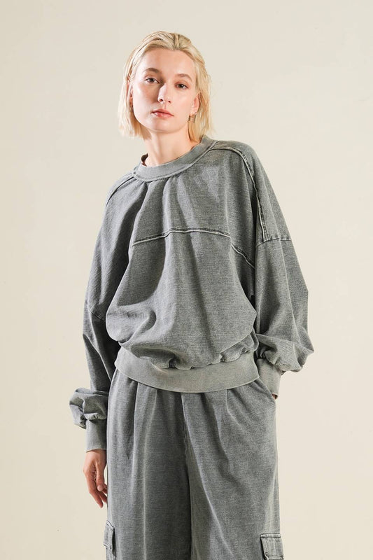 TOGETHER FOREVERMORE KNIT TOP - 98% Cotton