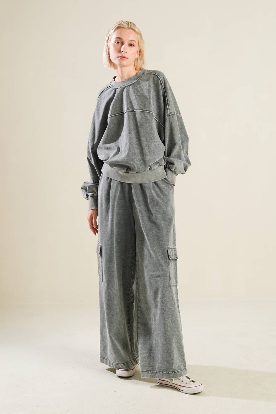 TOGETHER FOREVERMORE KNIT TOP - 98% Cotton