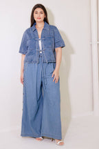 BY CHANCE DENIM TOP - 90%cotton
