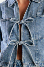 BY CHANCE DENIM TOP - 90%cotton