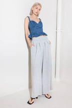 WHISPER SOFTLY BLUE DENIM TOP - 90% Cotton