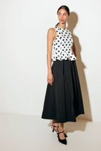 TONAL MOVE WHITE WOVEN TOP