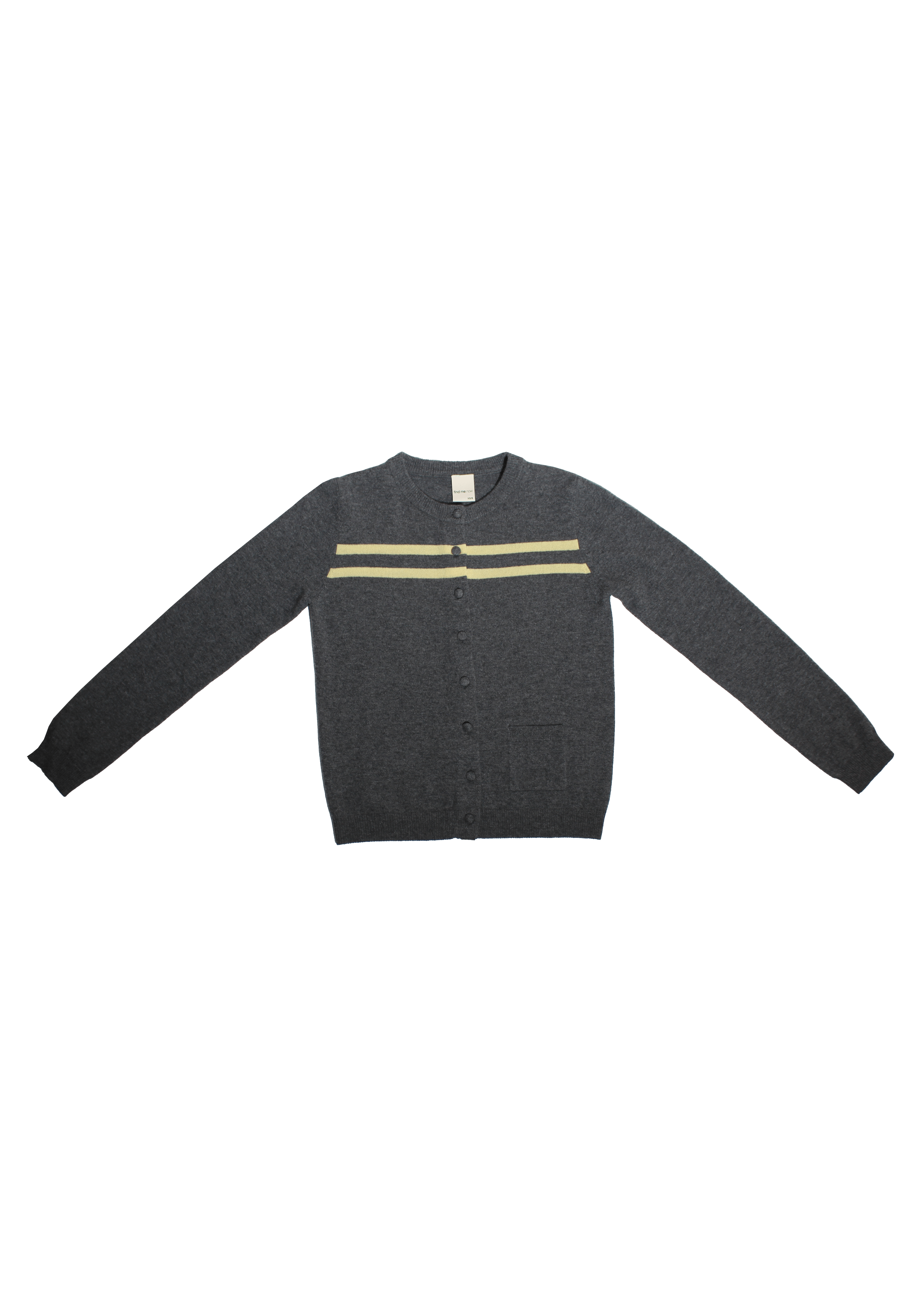 Cashmere Wool Stripe Cardigan