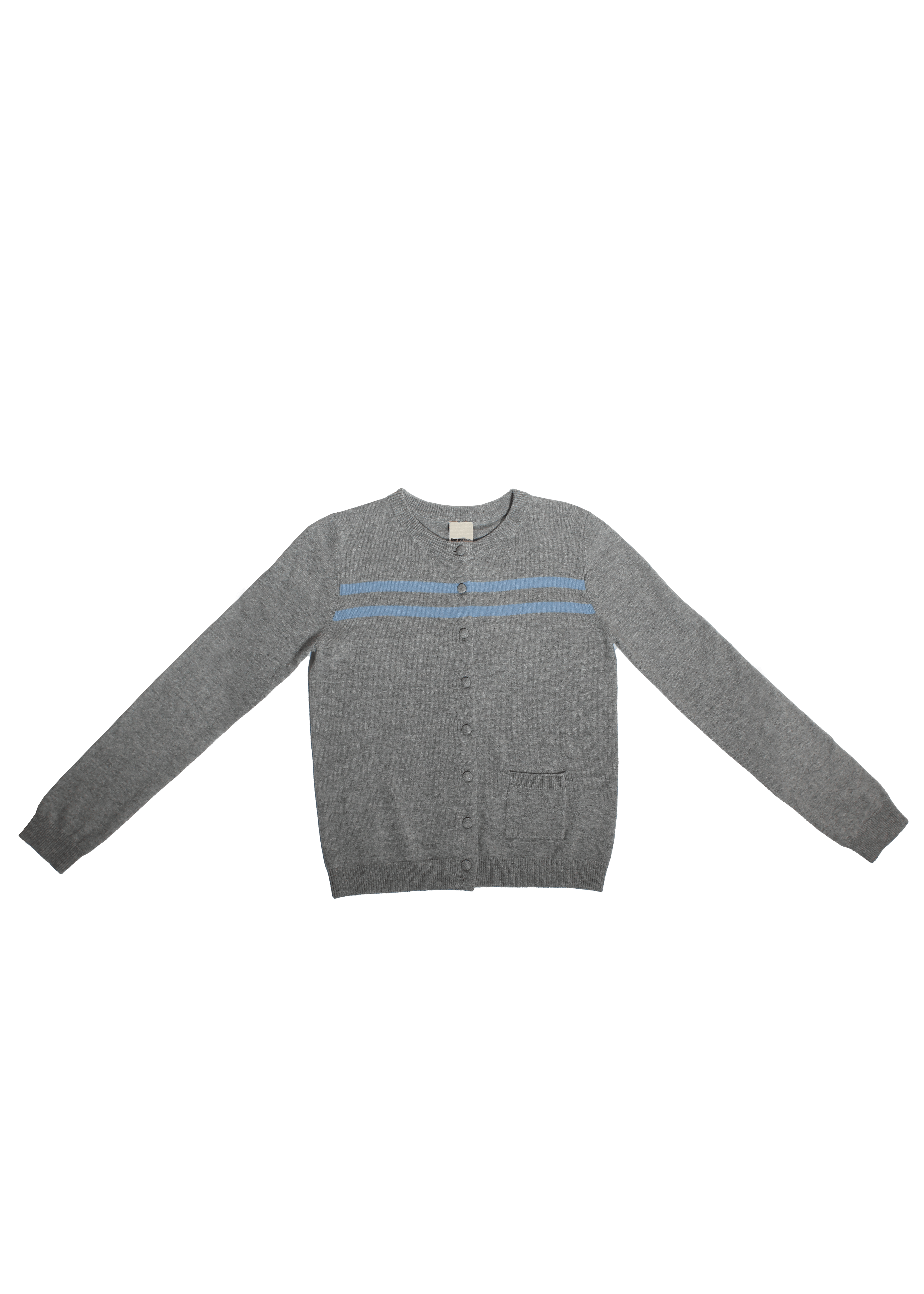 Cashmere Wool Stripe Cardigan