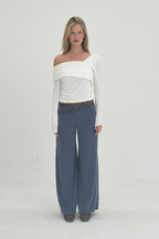 Half Open Shoulder Top - 92% Tencel