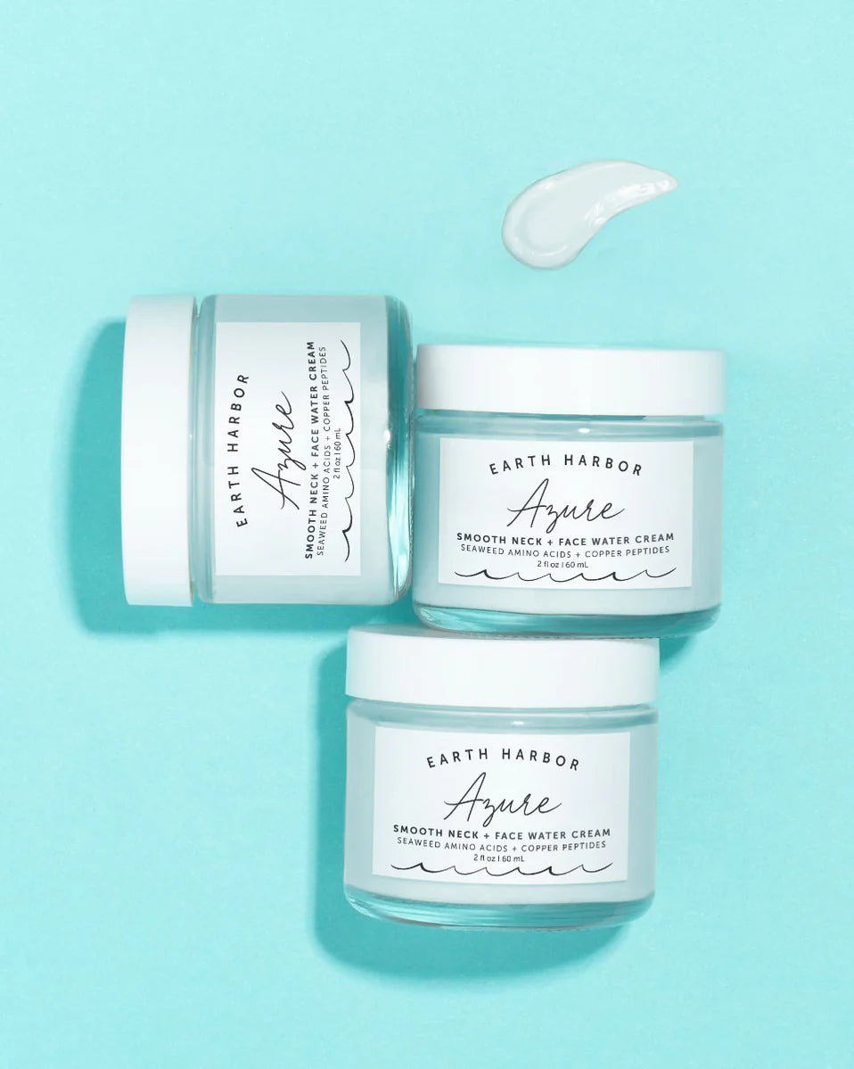 AZURE Smooth Neck + Face Water Cream - The Peony Haus