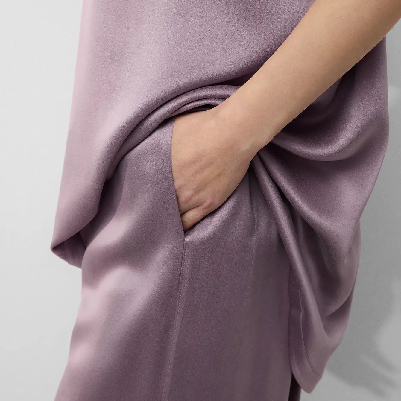 Washable Silk Tee Pant Set