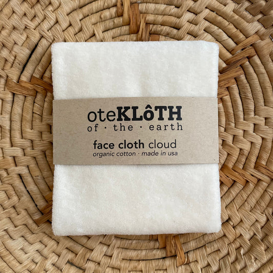 Organic Cotton Face Cloth | Cloud